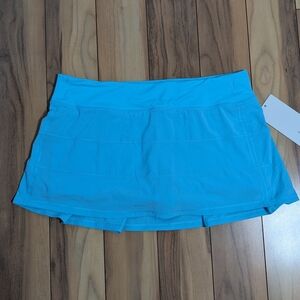 NWT! Lululemon Seawheeze Pace Rival Skirt *SW In Cyan Blue Size 12